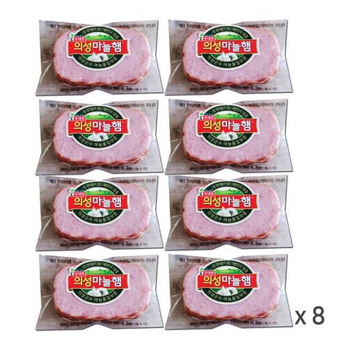 롯데푸드 의성마늘햄 100gx8개-아이스팩+보냉팩 포장 발송, 1개