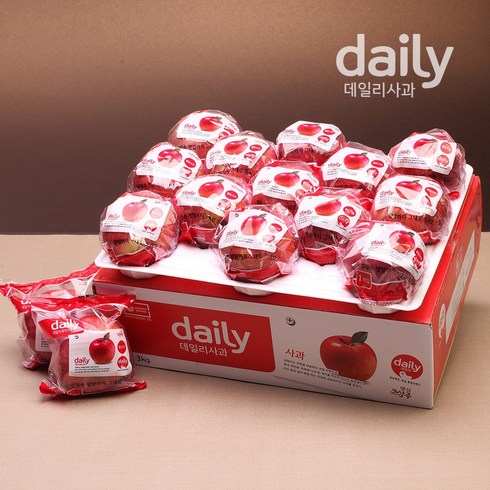 남상주농협 외남지점 데일리 세척사과 3kg, 13~15과, 1개