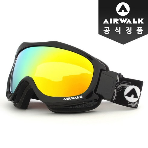 에어워크 성인용 고글 AW-2400S, 블랙골드