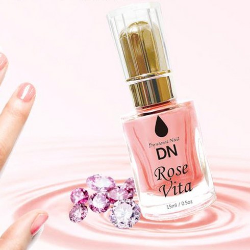 디엔 다이나믹 네일하드너 로즈비타 15ml 명품 손톱영양제 강화 트리트먼트, 1개