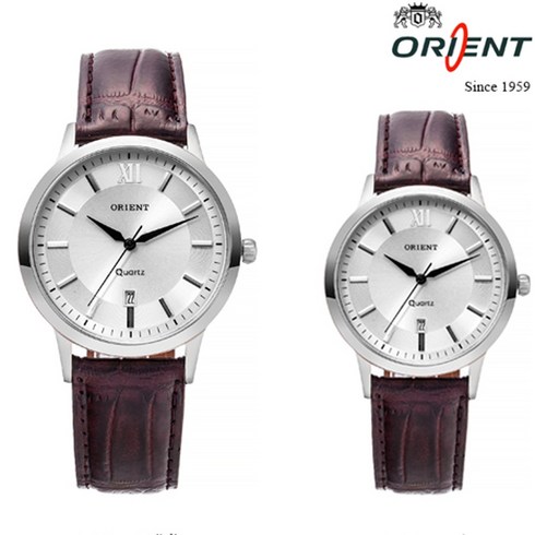 ORIENT[오리엔트] 국산 천연가죽 밴드 클래식 정장 가죽밴드 손목시계