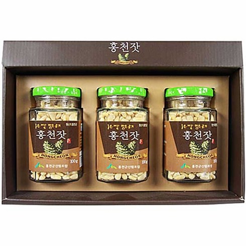 홍천군산림조합 홍천잣, 100g, 3개