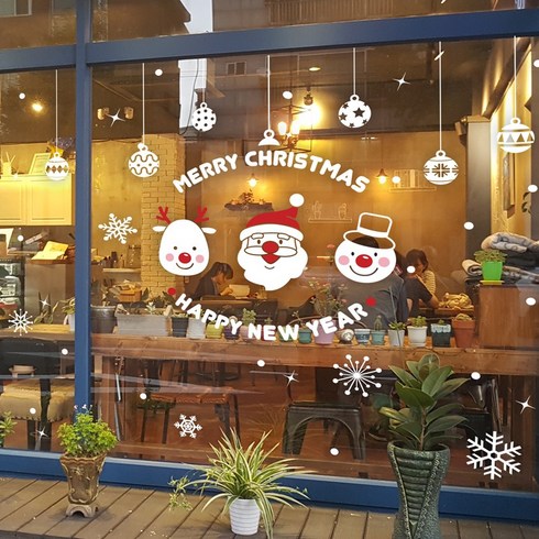 크리스마스 시트지 데코 스티커, 9032_겨울친구들