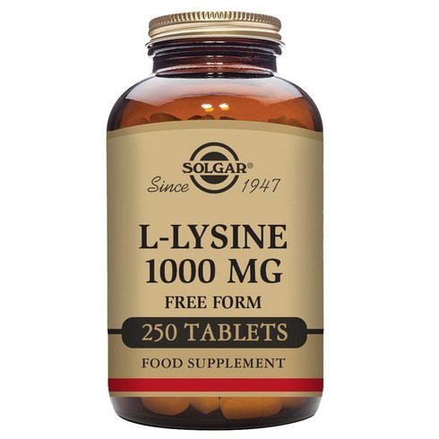 솔가 L-라이신 1000mg 타블렛 글루텐 프리 비건, 250정, 1개