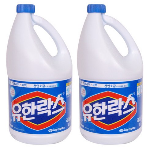 2023년 가성비 최고 유한락스 - 유한락스 레귤러 용기형, 4L, 2개