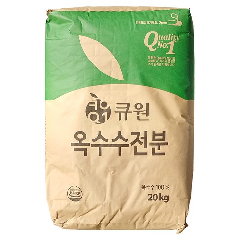 큐원 옥수수전분 20kg non-GMO, 1개