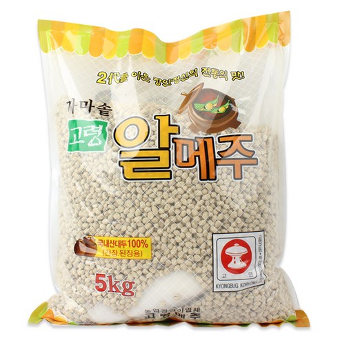 고령메주 국산 알메주 5KG 국산메주, 1개