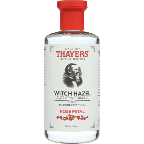 위치비네일 - 세이어스 위치 하젤 알코올 프리 토너 로즈 페탈, 355ml, 1개