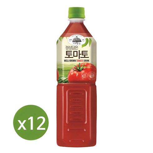 가야농장 토마토농장 PET, 1L, 12개