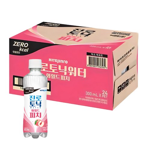 진로 토닉워터 와일드 피치 제로 칼로리, 300ml, 24개