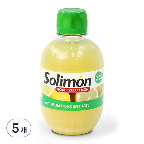 솔리몬 스퀴즈드 레몬즙, 1L, 2개