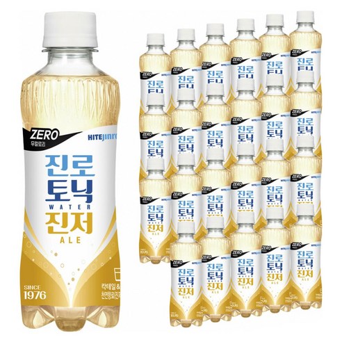 하이트진로 제로 토닉워터 진저에일, 300ml, 24개