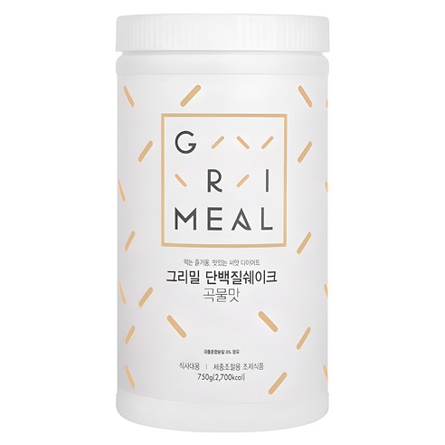 그리밀 단백질쉐이크 곡물맛, 750g, 1개 
다이어트/이너뷰티