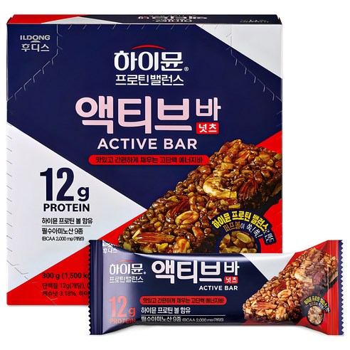 하이뮨 프로틴 밸런스 액티브 바 넛츠, 50g, 6개