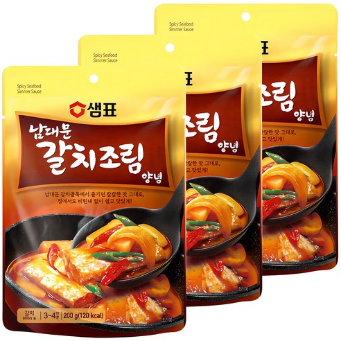 샘표 남대문 갈치조림 양념, 200g, 3개