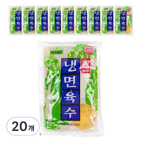 칠갑농산 냉면육수, 20개, 300ml