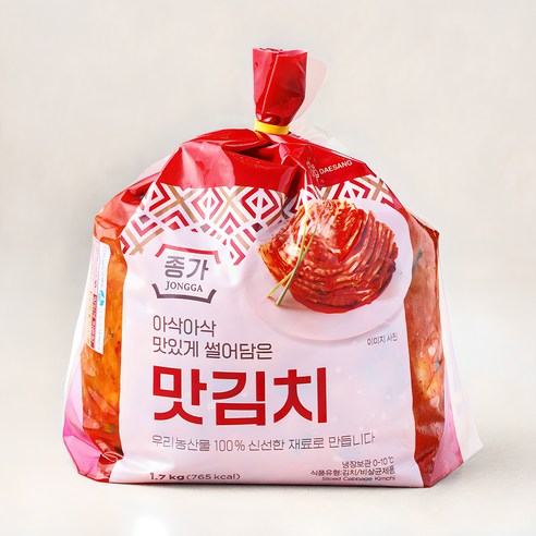 종가 아삭아삭 맛있게 썰어담은 맛김치, 900g, 1개