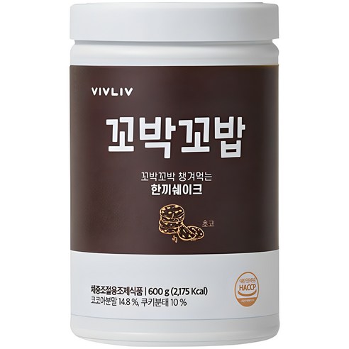 비브리브 꼬밥꼬밥 초코 다이어트쉐이크, 600g, 1개