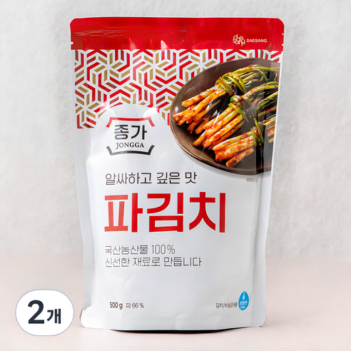 종가 파김치, 500g, 2개