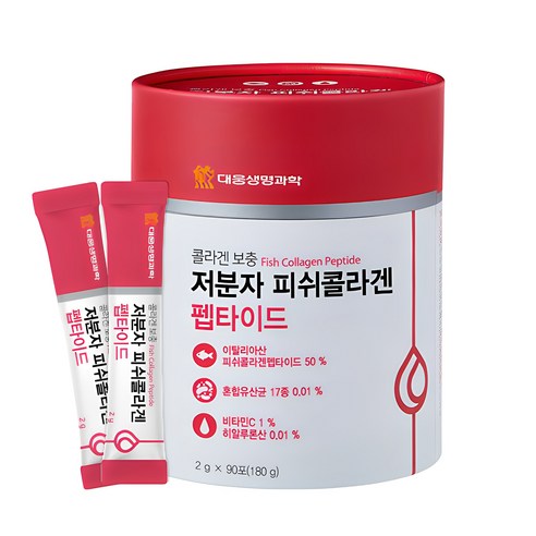 대웅생명과학 어류 저분자 피쉬 콜라겐 펩타이드, 90포, 180g, 1개