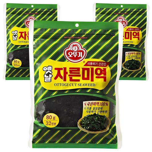 오뚜기 옛날자른미역, 20g, 3개