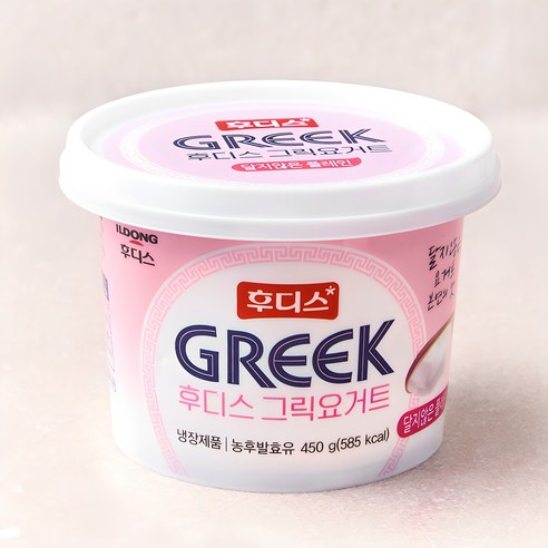 일동후디스 그릭요거트 달지않는 플레인, 450g, 1개