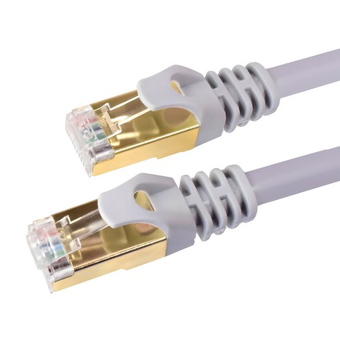 홈플래닛 게이밍용 UTP 고속 CAT.7 10Gbps 인터넷 랜케이블, 5m, 그레이, 1개