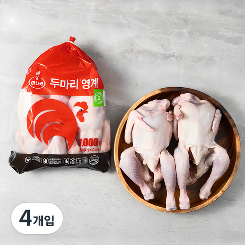 마니커 1등급 두마리 영계 6호 (냉장), 500g, 4개입