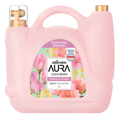 AURA 초고농축 섬유유연제 윌 유 메리 미 본품, 8L, 1개