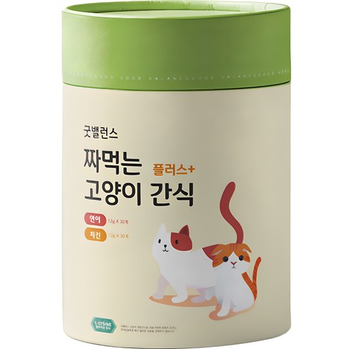 굿밸런스 고양이 짜먹는 간식 플러스 60p, 혼합맛(연어/치킨), 720g, 1개