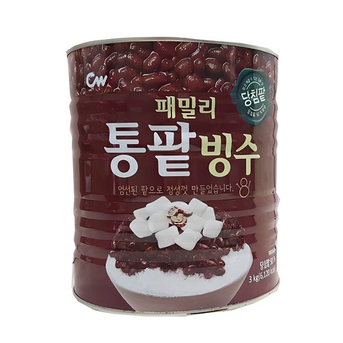 CW/청우 패밀리 통팥빙수 3kg/빙수팥, 3kg, 3개