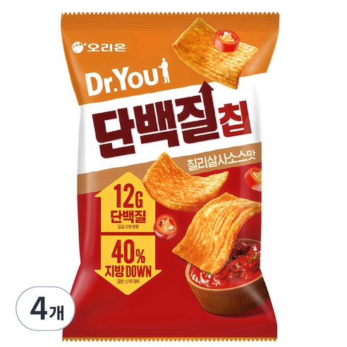 닥터유 단백질칩 칠리살사소스맛, 6개, 60g