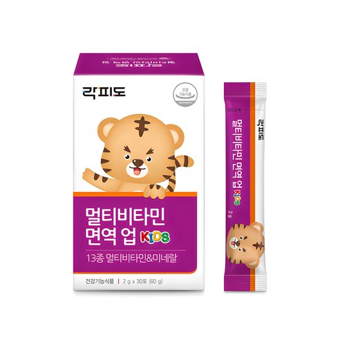 락피도 멀티비타민 면역 업 30p, 60g, 1개