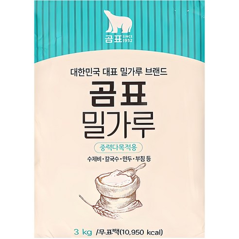 곰표 중력 다목적용 밀가루, 1개, 3kg