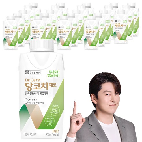 종근당건강 닥터케어 당코치 제로 영양식, 200ml, 24개