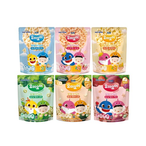 아기과자 추천 상품요미요미 과자 돌후세트 쌀과자 3종 각1봉+미니팝 3종 각1봉 제품 사진