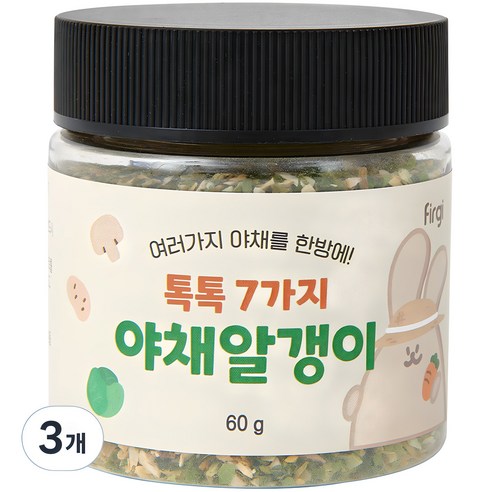 퍼기 톡톡 7가지 야채알갱이 60g, 4개, 7종 야채