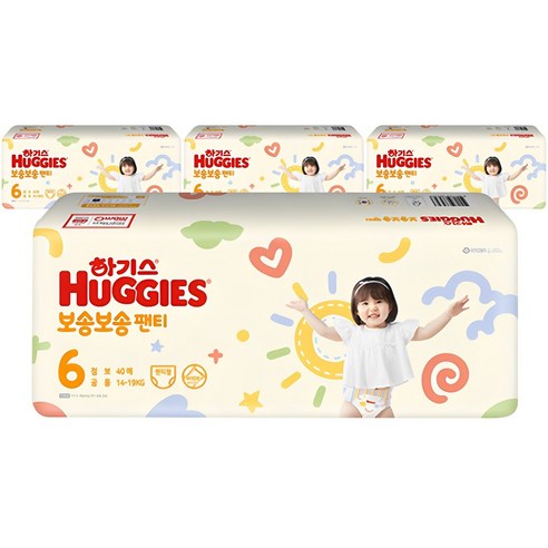 하기스 2022 보송보송 팬티형 기저귀 공용, 6단계, 160개