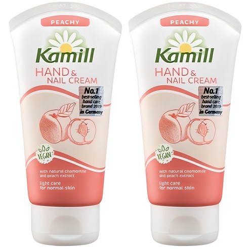 카밀 핸드&네일 크림 피치, 75ml, 2개
