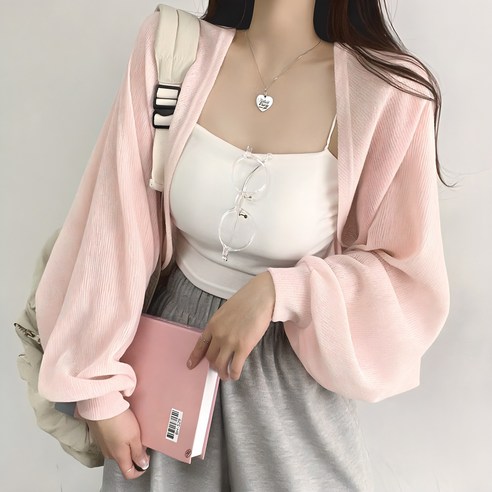 위드후이린 여성용 팔뚝커버 볼레로 가디건