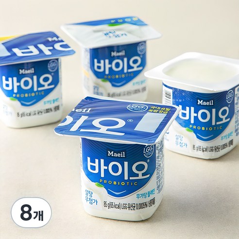 매일바이오 무가당 플레인, 85g, 4개입, 2개
