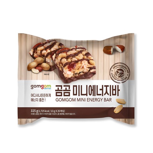 곰곰 미니 에너지바, 325g, 1개 - 시리얼 | 쿠팡