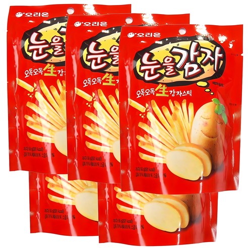 오리온 눈을감자, 56g, 5개