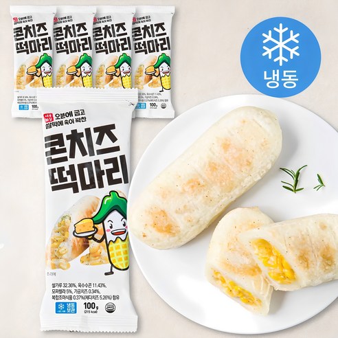서울마님 콘치즈 떡마리 (냉동), 100g, 1개입, 5개