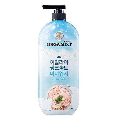 오가니스트 히말라야 핑크솔트 바디워시 포레스트 민트향, 900g, 865ml, 1개