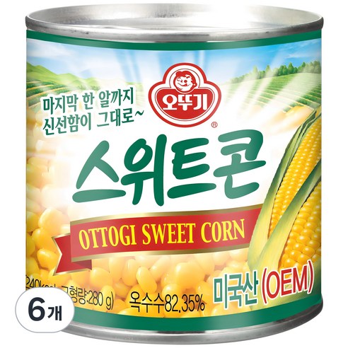 오뚜기 스위트콘, 340g, 6개