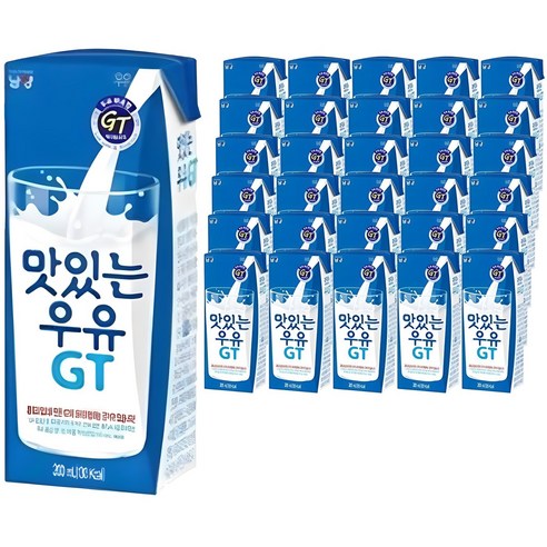 맛있는우유GT, 200ml, 48개