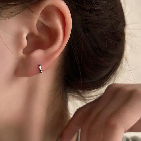 젤루나 여성용 써지컬 원터치 링 피어싱 1.6mm 6mm 2p
