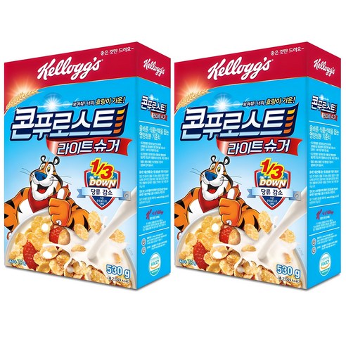 콘푸로스트 라이트 시리얼, 530g, 2개