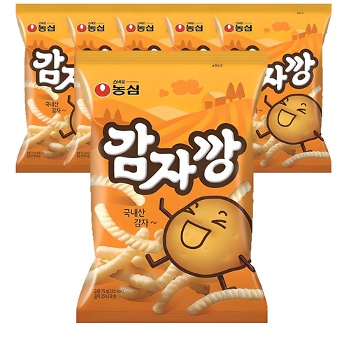 농심 감자깡, 75g, 6개